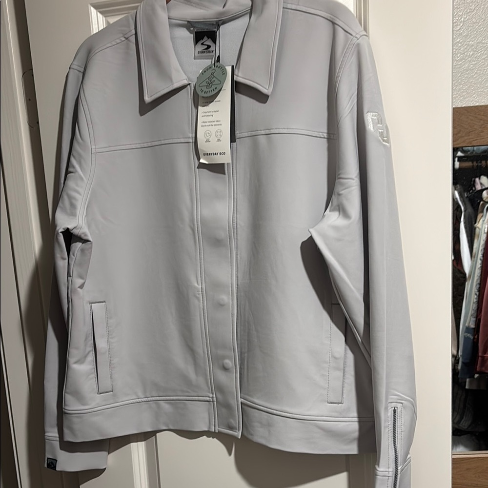 Gray Softshell Jacket made by STORM CREEK